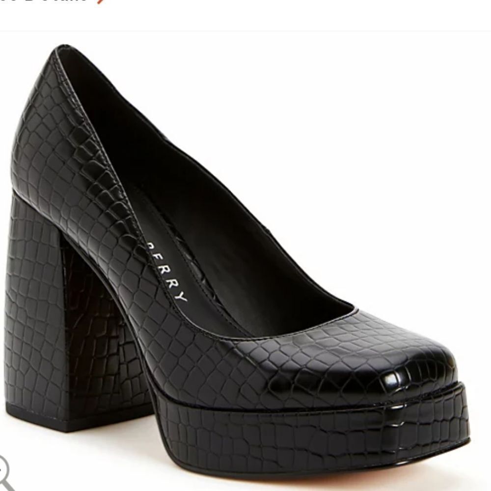 Katy Perry Collections Black Croc Heels - Picture 4 of 5